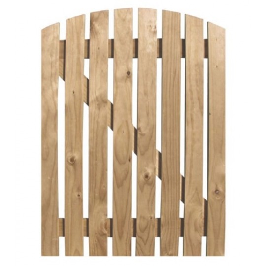 Buy Round Top Premade Wooden Gate Online DIY Direct